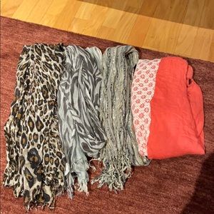 4 cotton scarf bundle